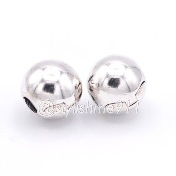 Two Authentic PANDORA Sphere Clips - 791000 - Picture 1 of 10